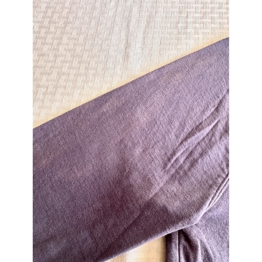 Athleta Dip Dye Sweatshirt Purple Grey Ombre Raglan Pullover Small RN 54023 - Picture 7 of 13